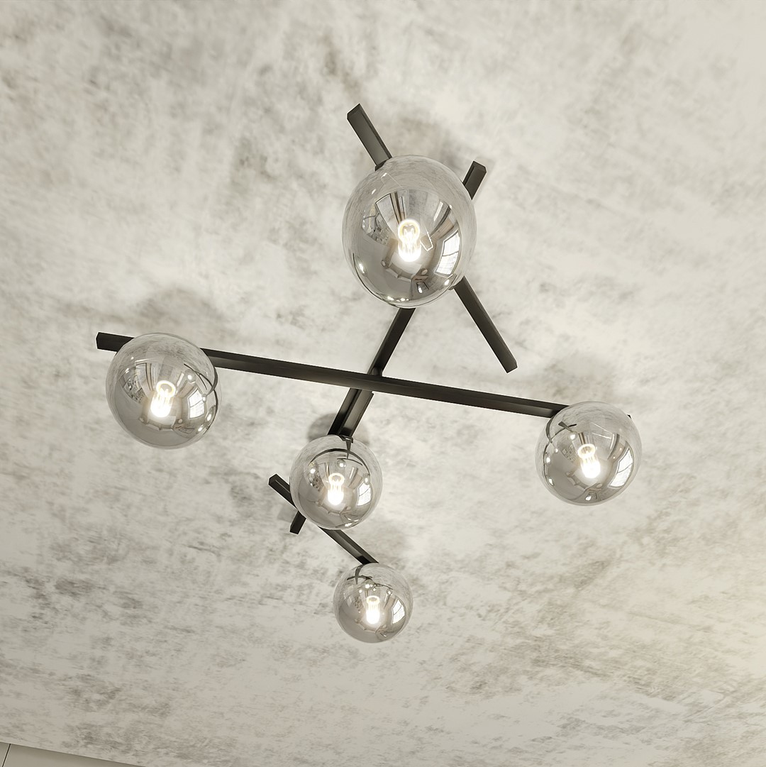 Plafondlamp Peilly Zwart Ø15 cm - Afbeelding 8