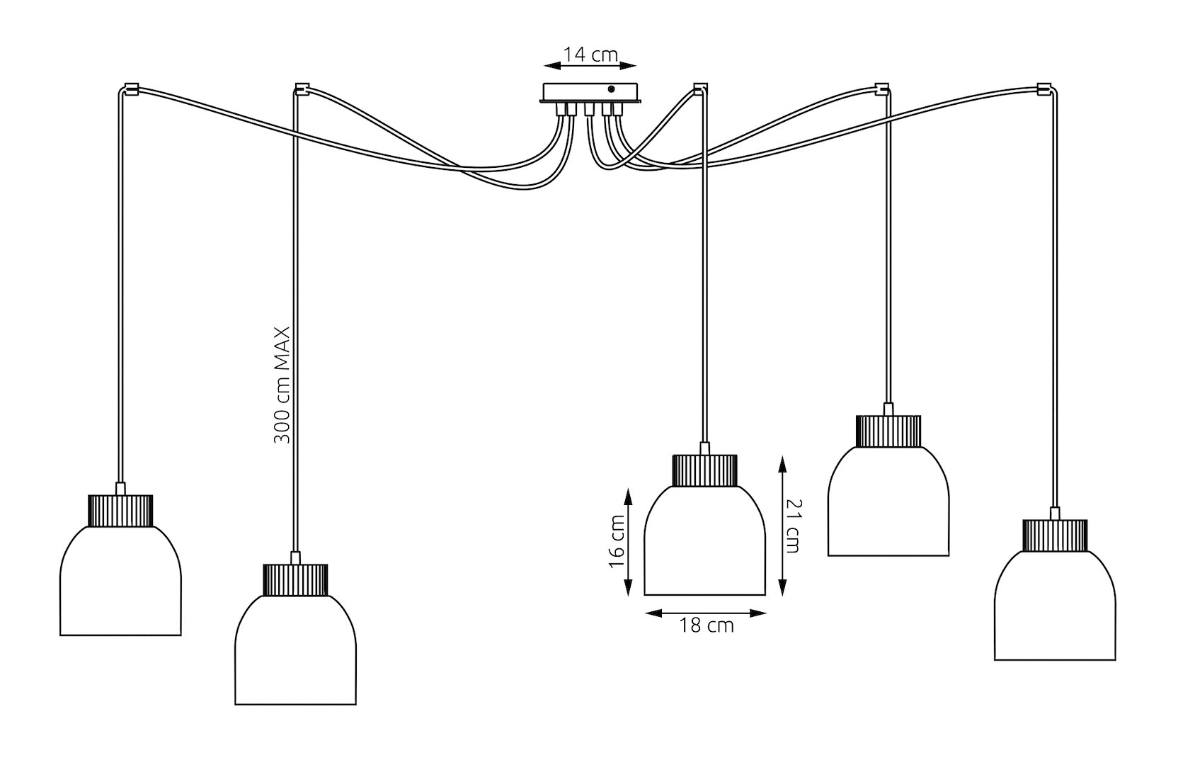 Hanglamp Brabino Zwart - Afbeelding 8