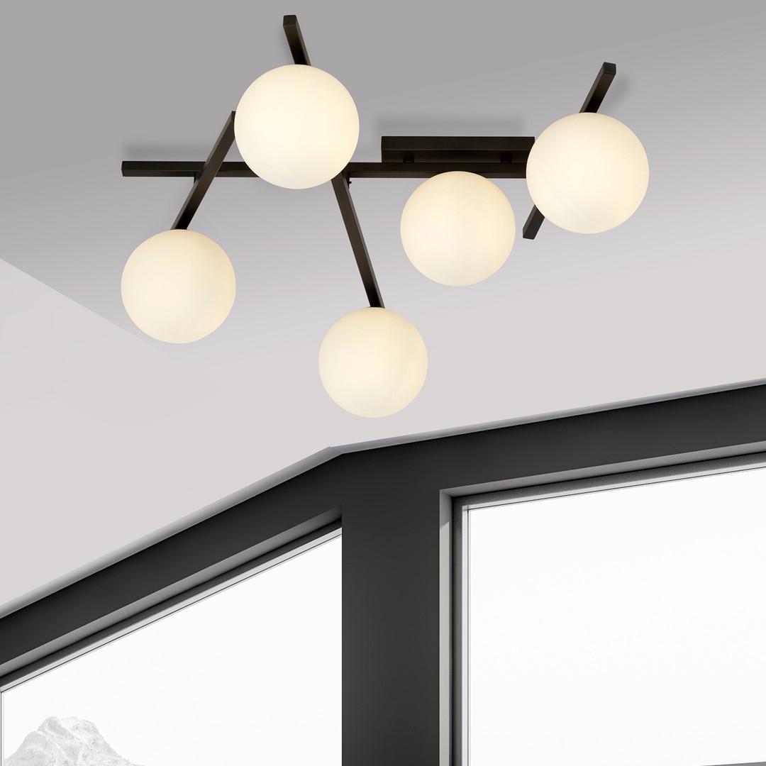 Plafondlamp Skummira Zwart Ø15 cm - Afbeelding 9