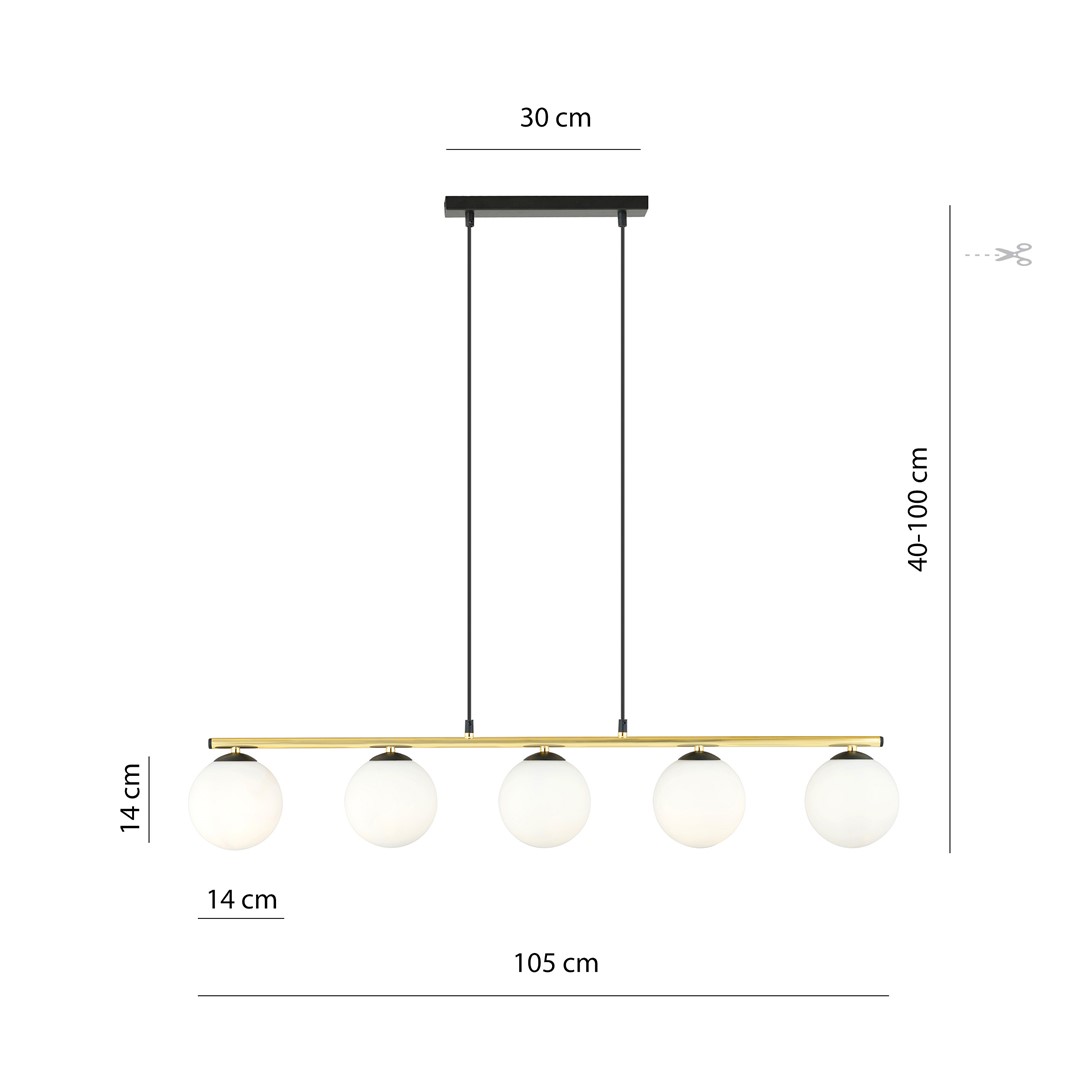 Hanglamp Gauloro Zwart Ø14 cm - Afbeelding 9