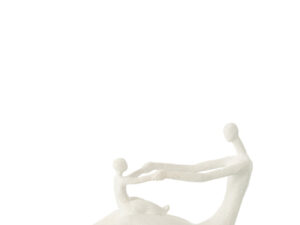Beeld Paltin Polyresin Wit H25 cm