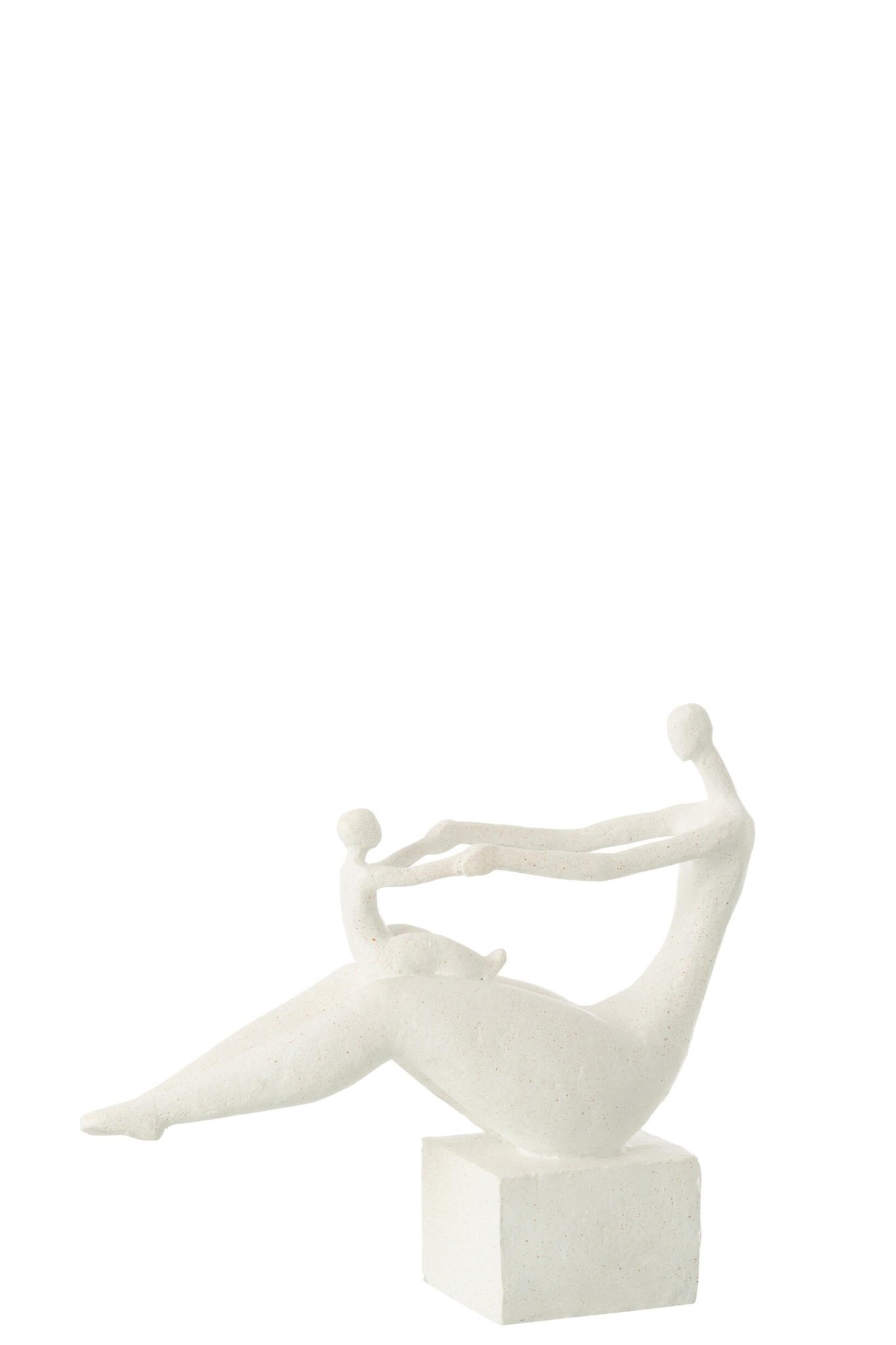 Beeld Paltin Polyresin Wit H25 cm
