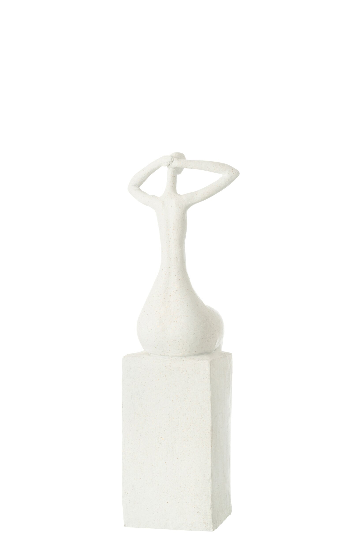 Beeld Fleessik Polyresin Wit H38 cm