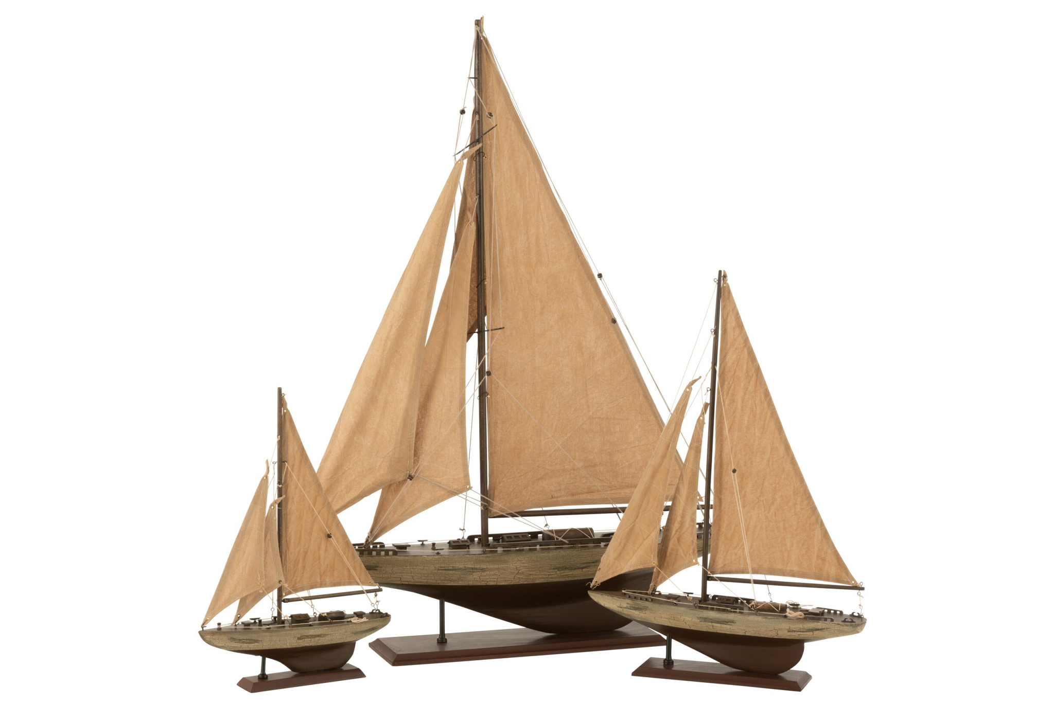 Modelschip Niernik Hout Bruin