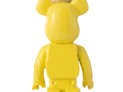 Gele Decoratiefiguur Zorik van polyresin met speelse ijsmuts, 39,5 cm hoog, opvallend woonaccessoire