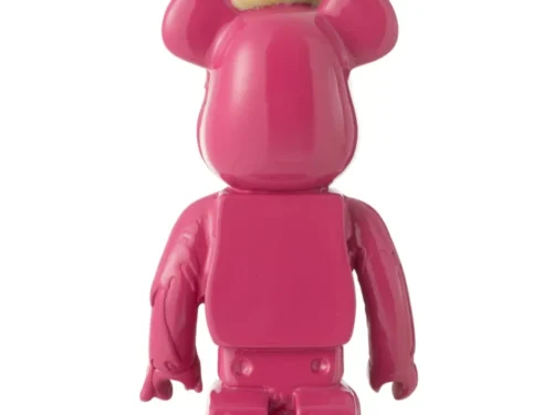 Roze Polyresin Roordes decoratiefiguur met speelse vorm en ijshoorntje, opvallend accent voor je interieur