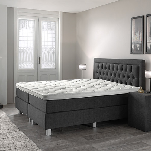 Boxspring Fleivek Antraciet 180x200 - Afbeelding 3