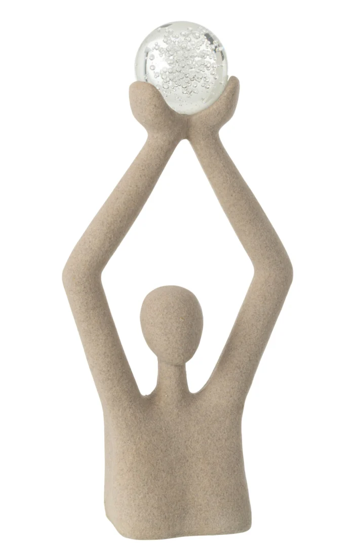 Woonaccessoire Hausero Polyresin Naturel - Afbeelding 3