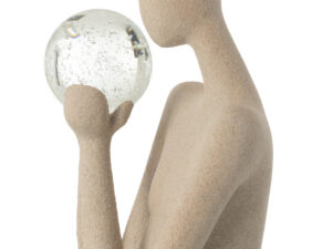 Decoratiebal Caasia Polyresin Naturel