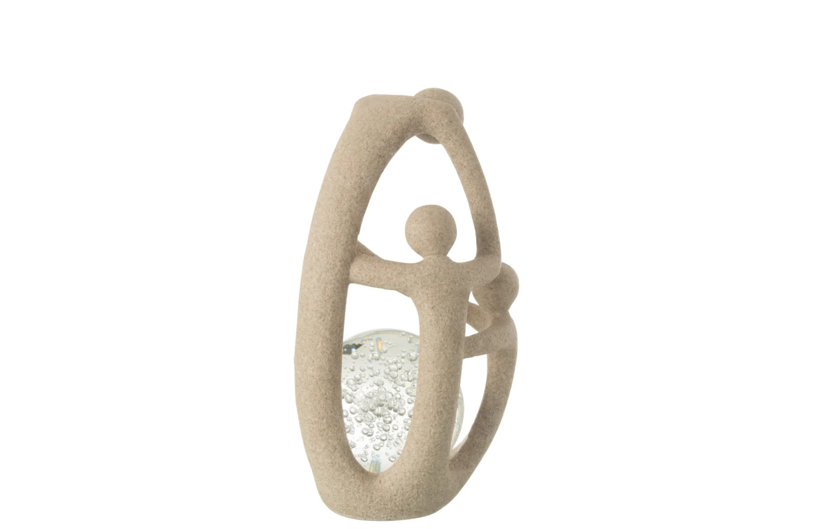 Decoratiebal Kaurmora Polyresin Naturel - Set van 2 - Afbeelding 2