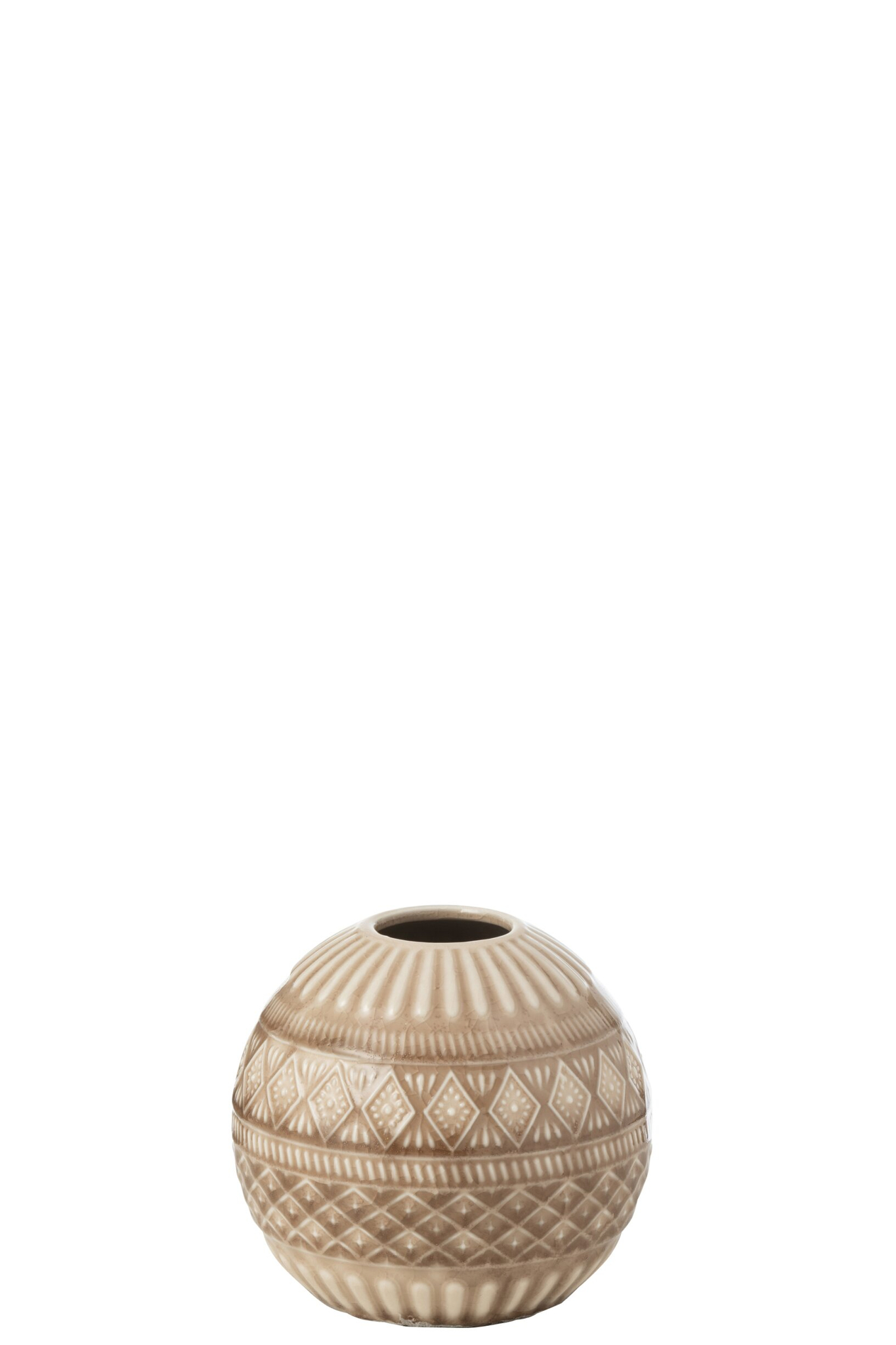 Vaas Vandio Porselein Bruin H11,5 cm - Afbeelding 2
