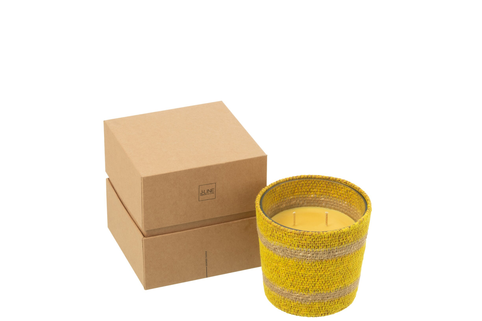 Geurkaars Kleiran Glas Geel - Afbeelding 2