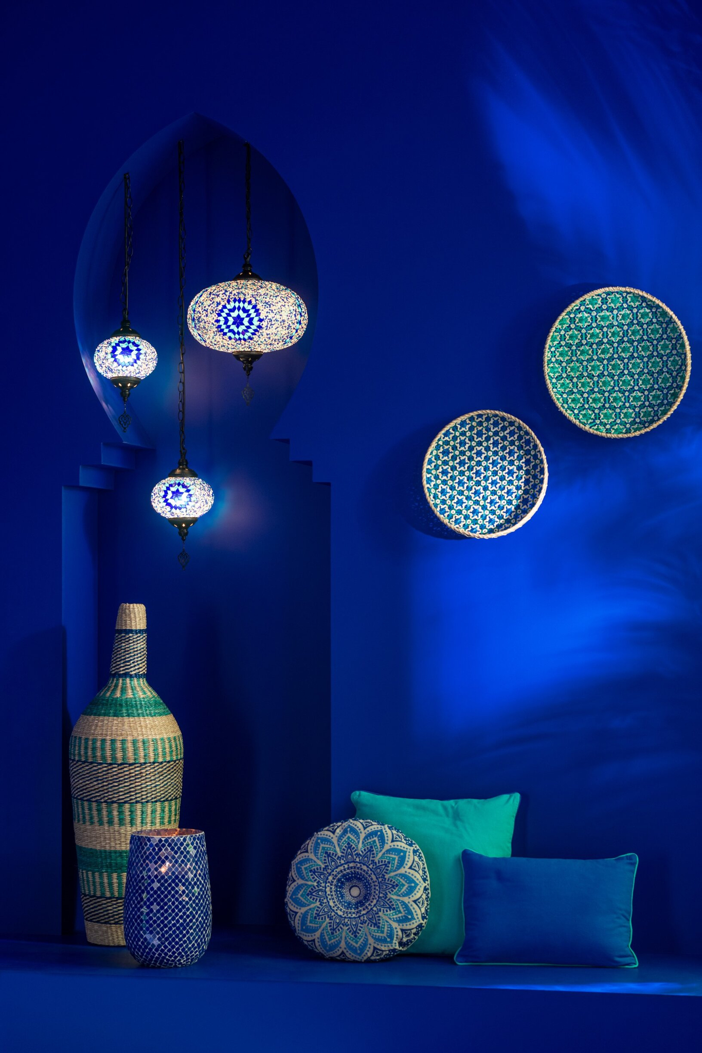 Geurkaars Moltero Paraffine Blauw - Afbeelding 5