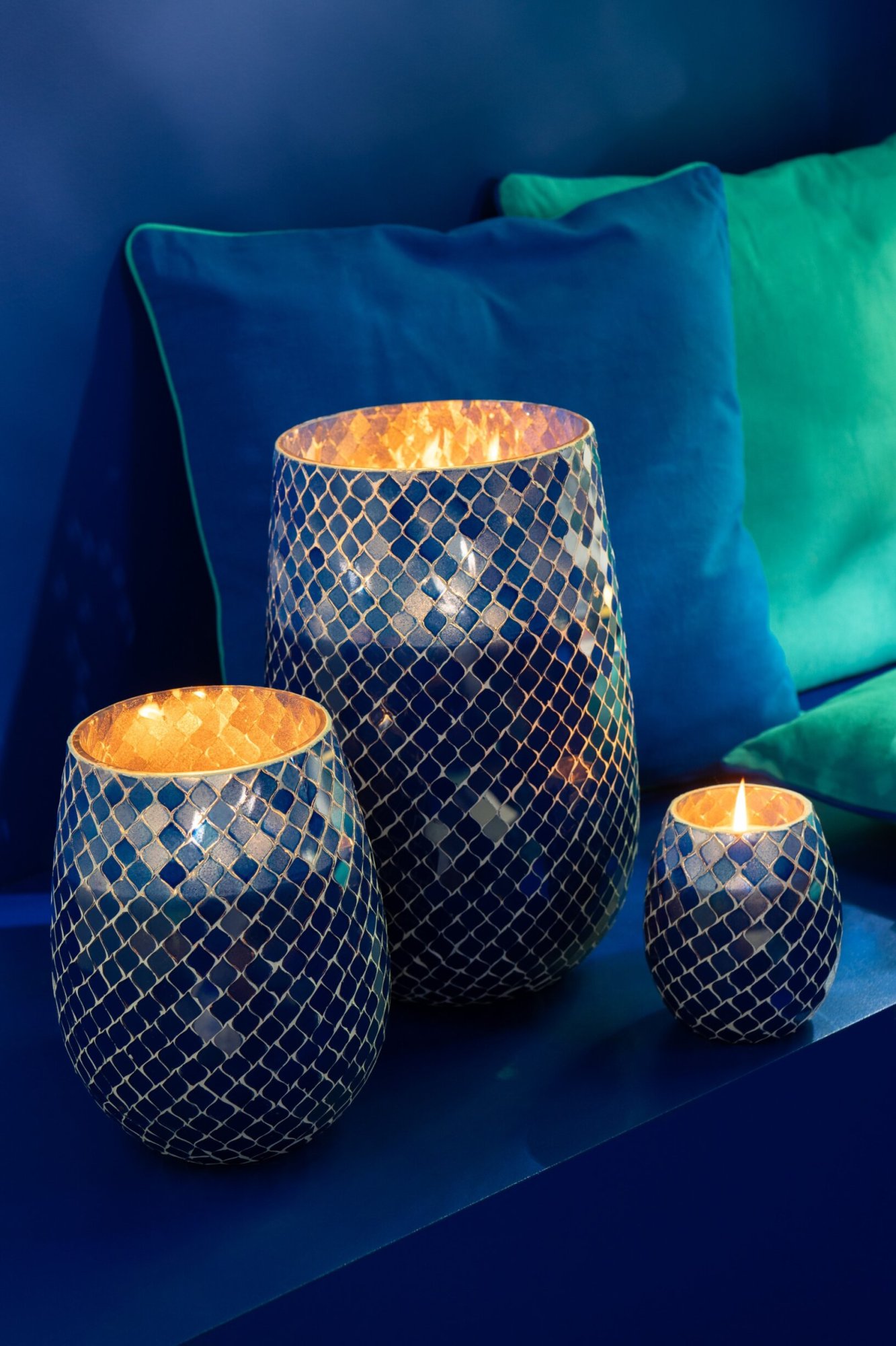 Geurkaars Moltero Paraffine Blauw - Afbeelding 6