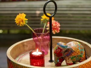 Decoratiefiguur Maris Mangohout Meerkleurig H20 cm