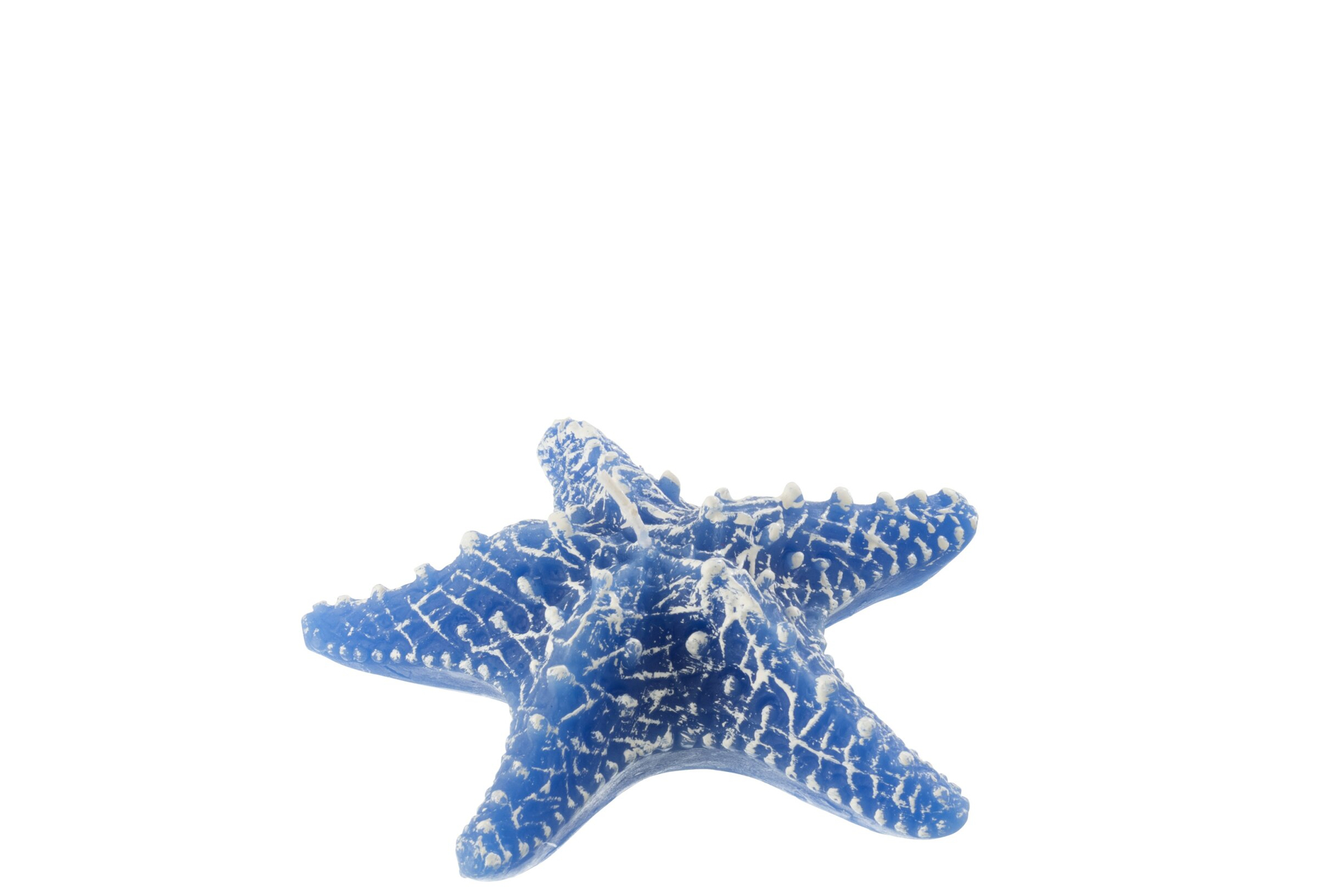 Kaars Raultine Paraffine Blauw in stervorm, decoratieve waxinelichtkaars met speelse marmerlook