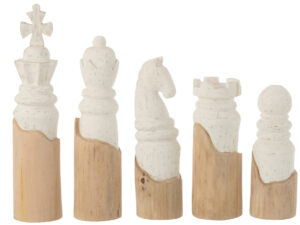 Woonaccessoire Malvu Mangohout Meerkleurig - Set van 5