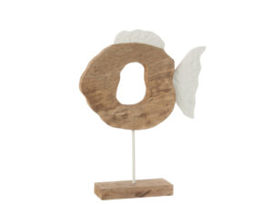 Decoratiefiguur Vieltand Mangohout Meerkleurig H48 cm