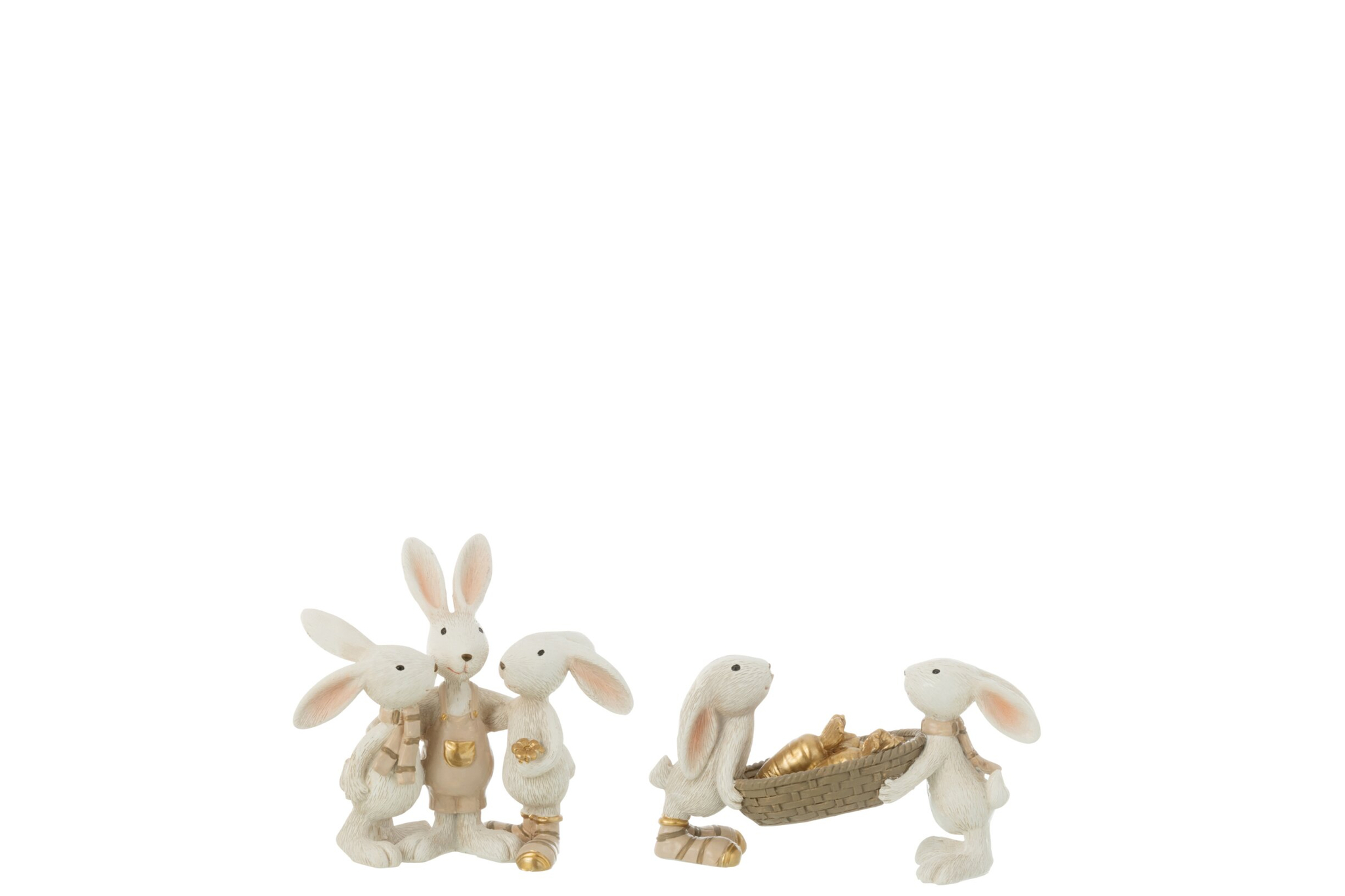 Decoratiefiguur Nime Steen Meerkleurig - Set van 2