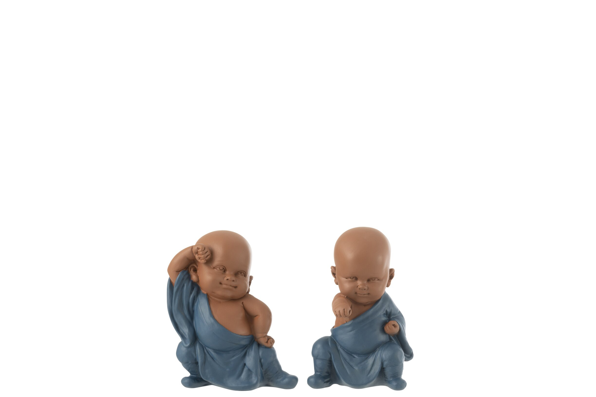 Beeld Vunek Polyresin Meerkleurig H11 cm - Set van 2