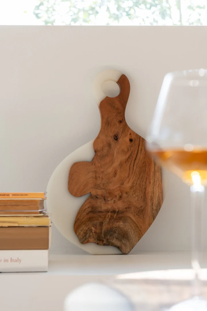 Serveerplank Prometheus Hout Wit - Afbeelding 2