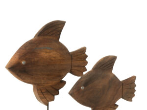 Decoratiefiguur Flirnun Mangohout Bruin H40 cm