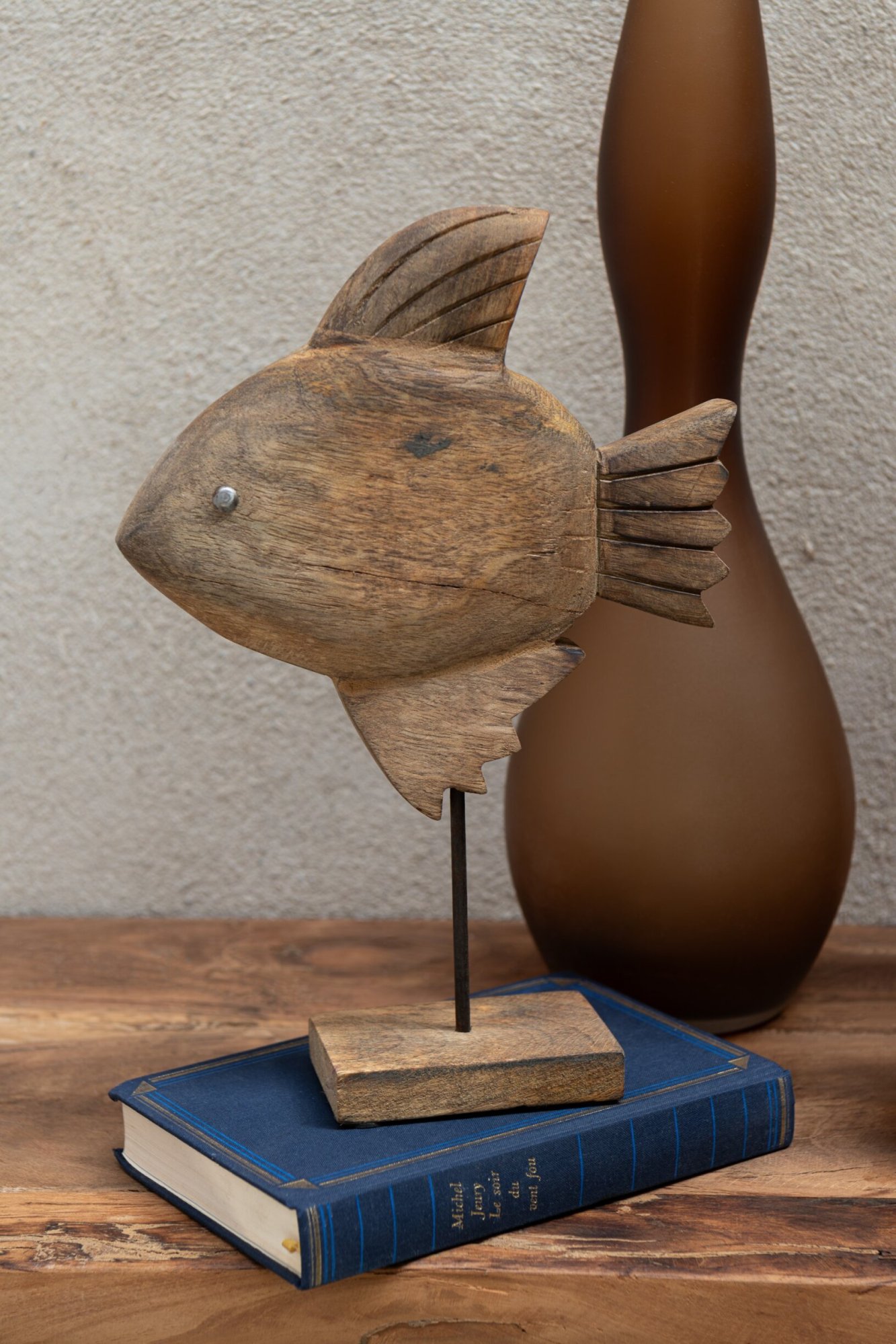 Decoratiefiguur Flirnun Mangohout Bruin H40 cm - Afbeelding 3