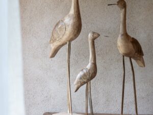 Decoratiefiguur Rarona Mangohout Beige H52 cm
