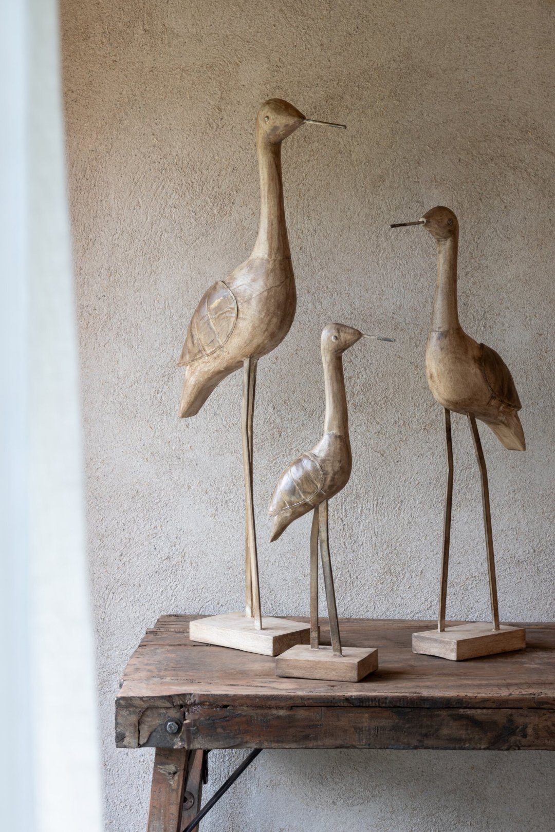 Decoratiefiguur Rarona Mangohout Beige H52 cm