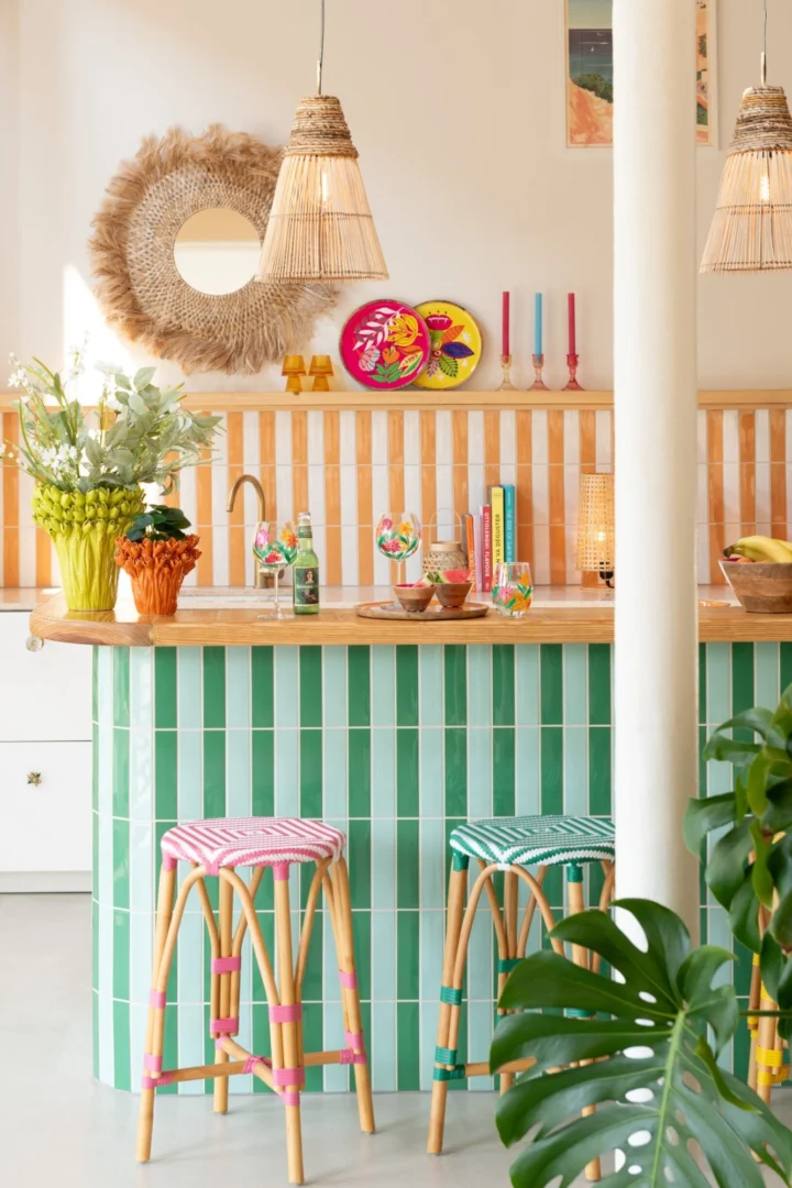Kruk Mientane Rotan Roze - Afbeelding 4