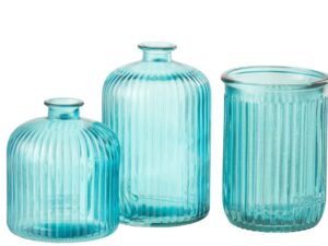 Vaas Taundik Glas Blauw H20 cm
