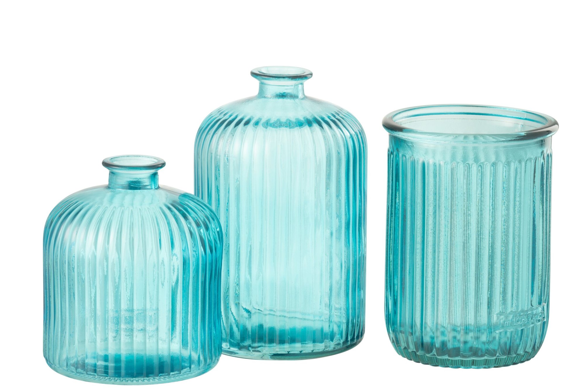 Vaas Taundik Glas Blauw H20 cm