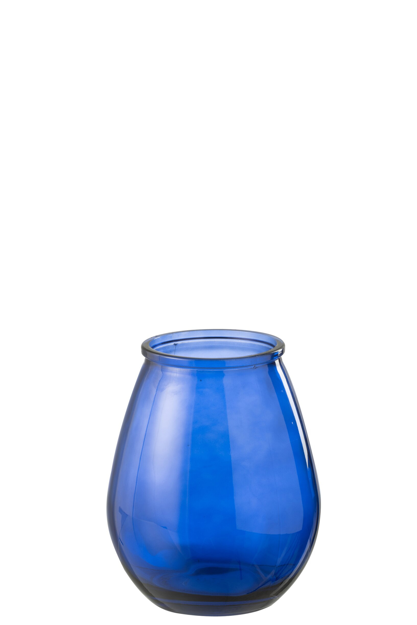 Vaas Wurzburg Glas Blauw H23 cm