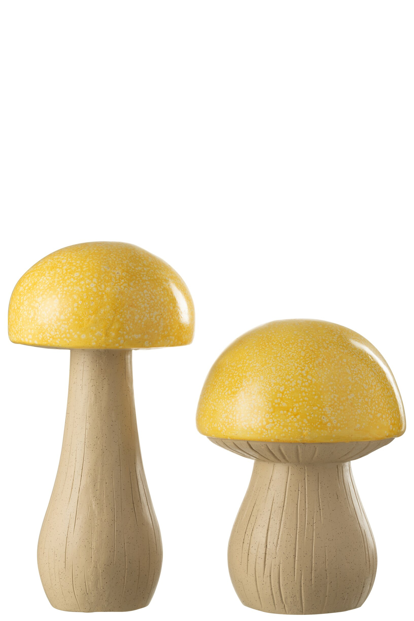 Decoratiefiguur Slaarnis Geel H38 cm - Set van 2