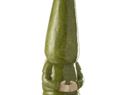 Groene buitenkabouter Dontil H96 cm, weerbestendige decoratiefiguur met speelse uitstraling