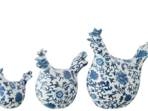 Beeld Vooke Polyresin Meerkleurig H22 cm - Set van 3