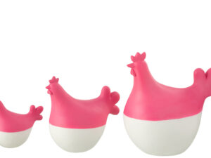Decoratie Heirronte Polyresin Meerkleurig - Set van 3
