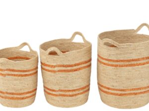 Mand Klaullir Maïshuls Naturel - Set van 3