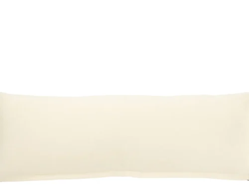 Kussen Mindund Blauw 100x35 cm, rechthoekig katoenen sierkussen met donkerblauw-wit etnisch dessin
