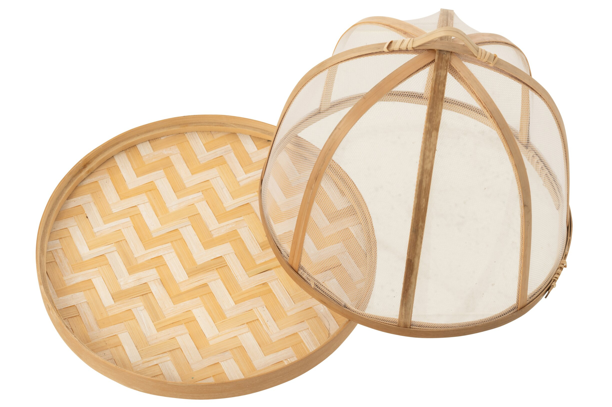 Dienblad Calora Bamboe Naturel - Set van 3 - Afbeelding 3