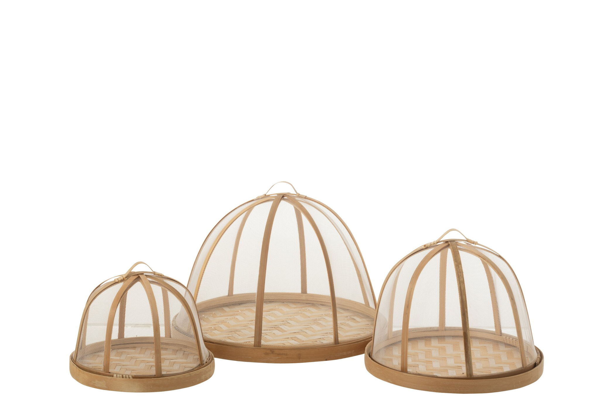 Dienblad Calora Bamboe Naturel - Set van 3 - Afbeelding 4