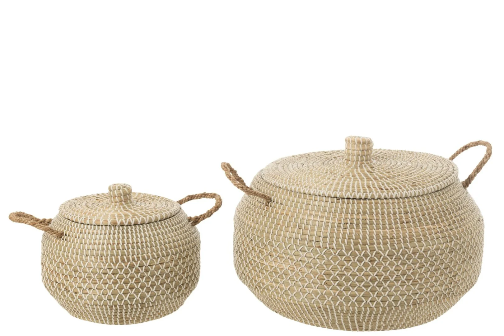 Mand Slaurrone Zeegras Naturel - Set van 2 - Afbeelding 2