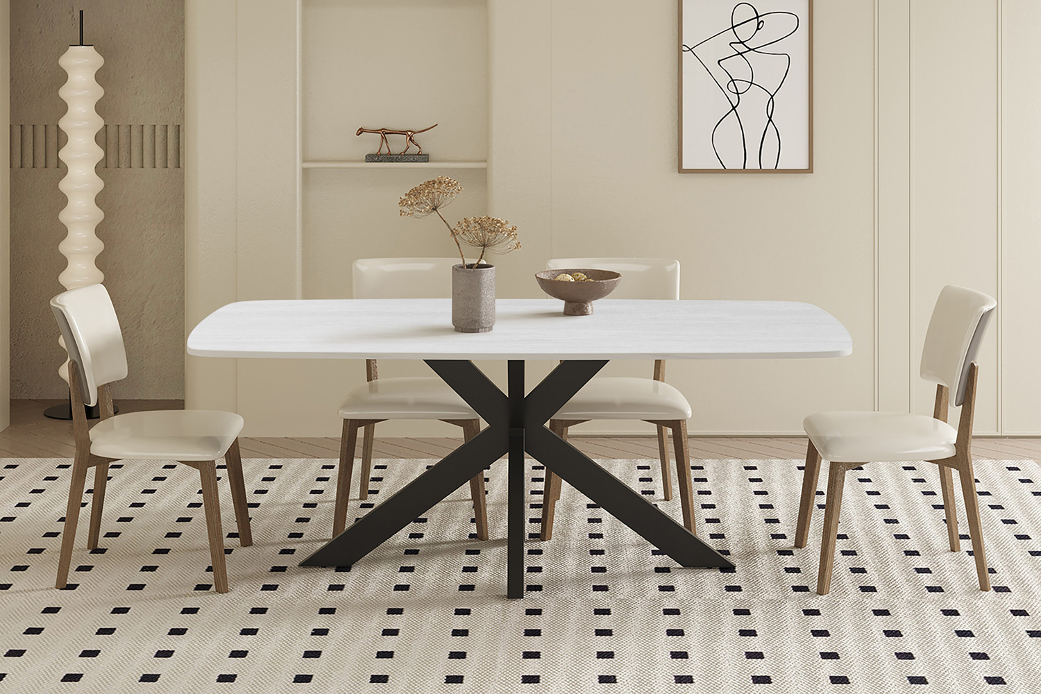 Tafel Cario Steen 180 cm - Afbeelding 2