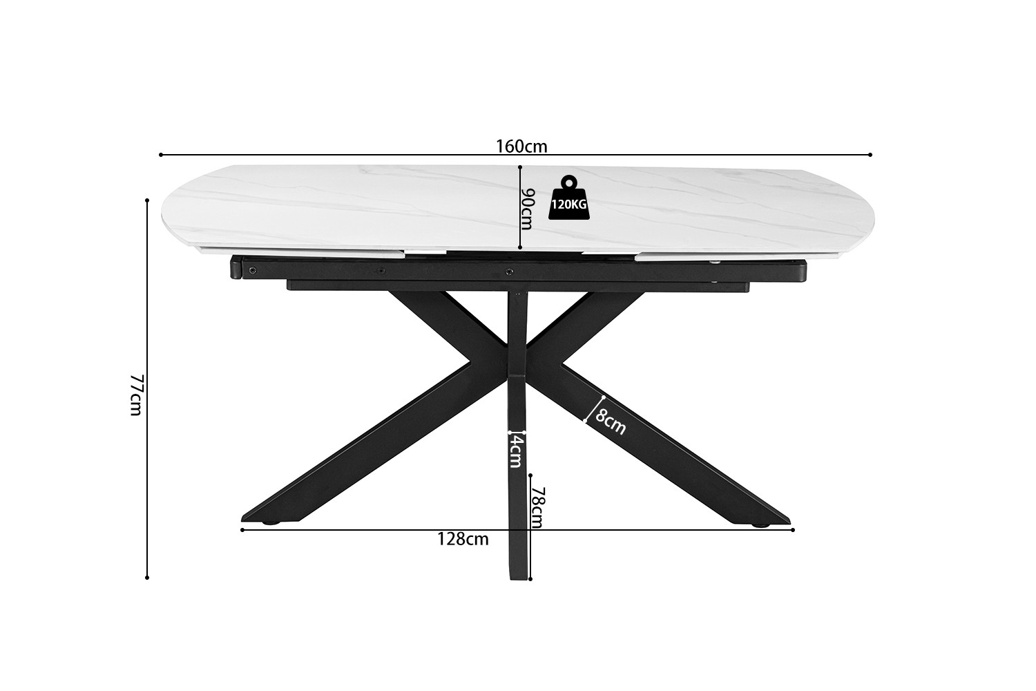 Tafel Ritoro Steen 240 cm - Afbeelding 9