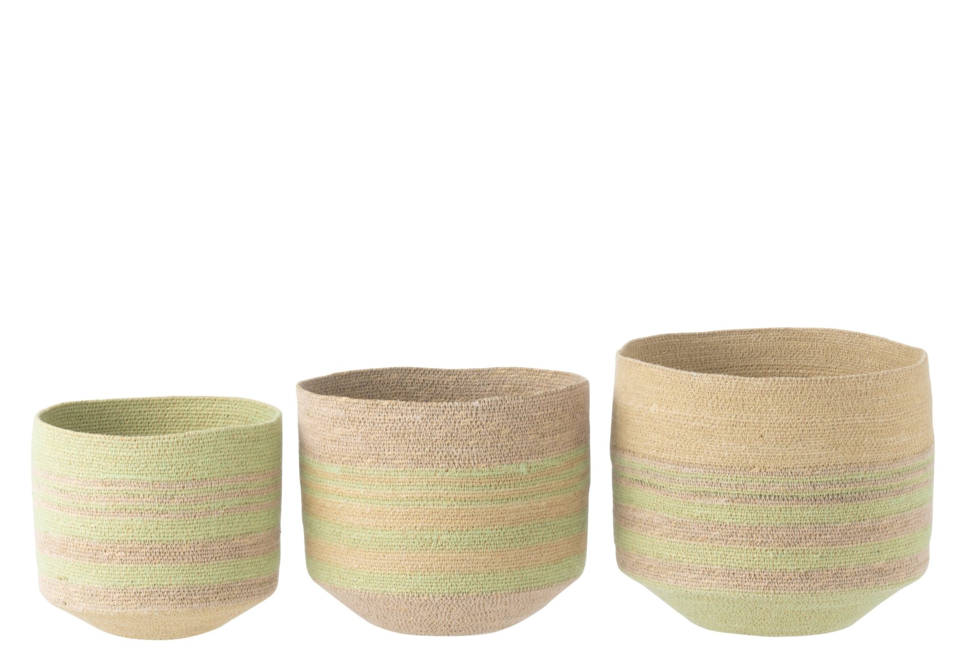 Mand Breiskos Zeegras Meerkleurig - Set van 3