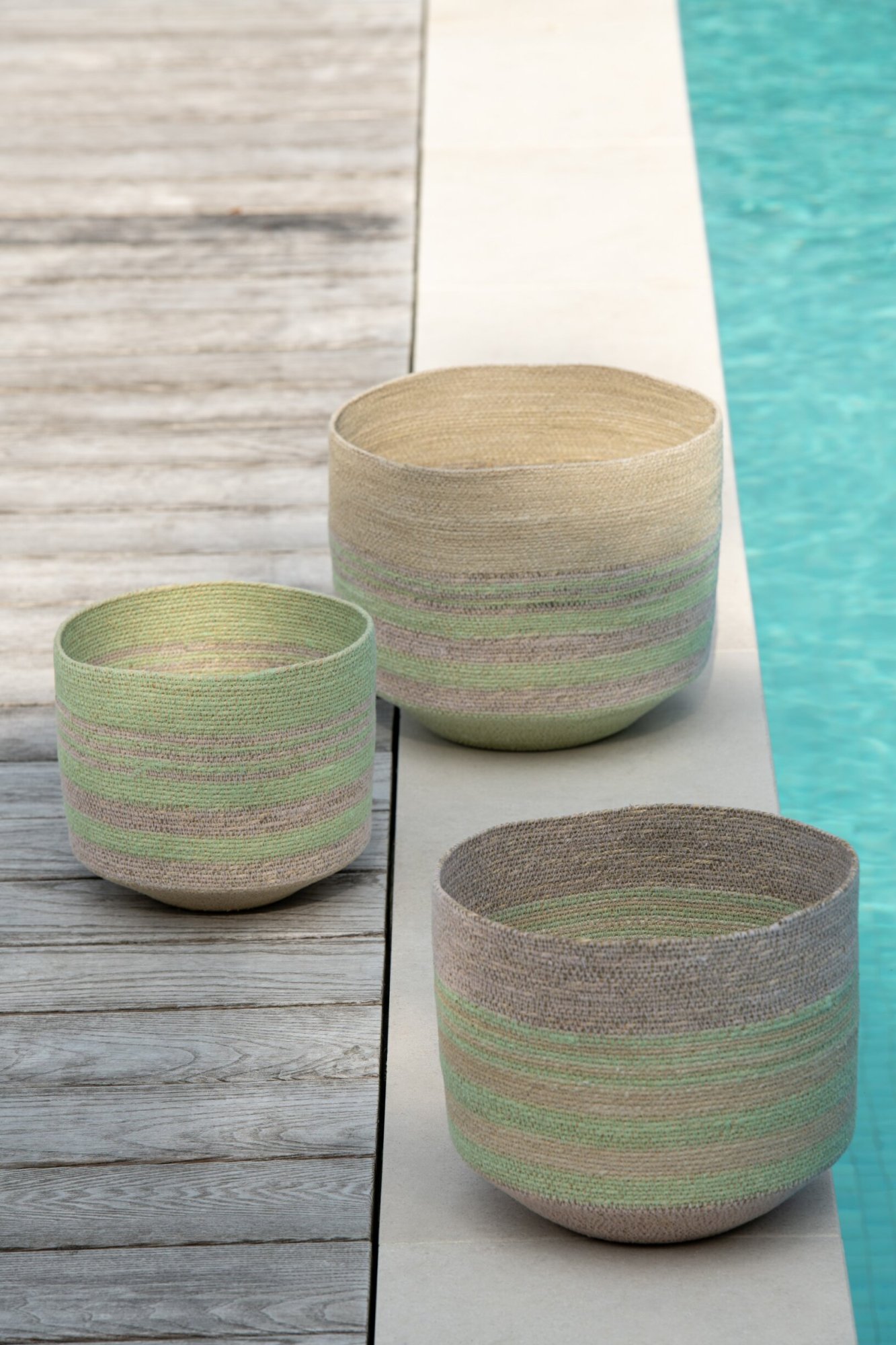 Mand Breiskos Zeegras Meerkleurig - Set van 3 - Afbeelding 2