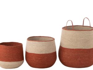 Mand Klerdona Zeegras Meerkleurig - Set van 3