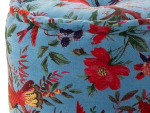 Poef Haudy Katoen Blauw