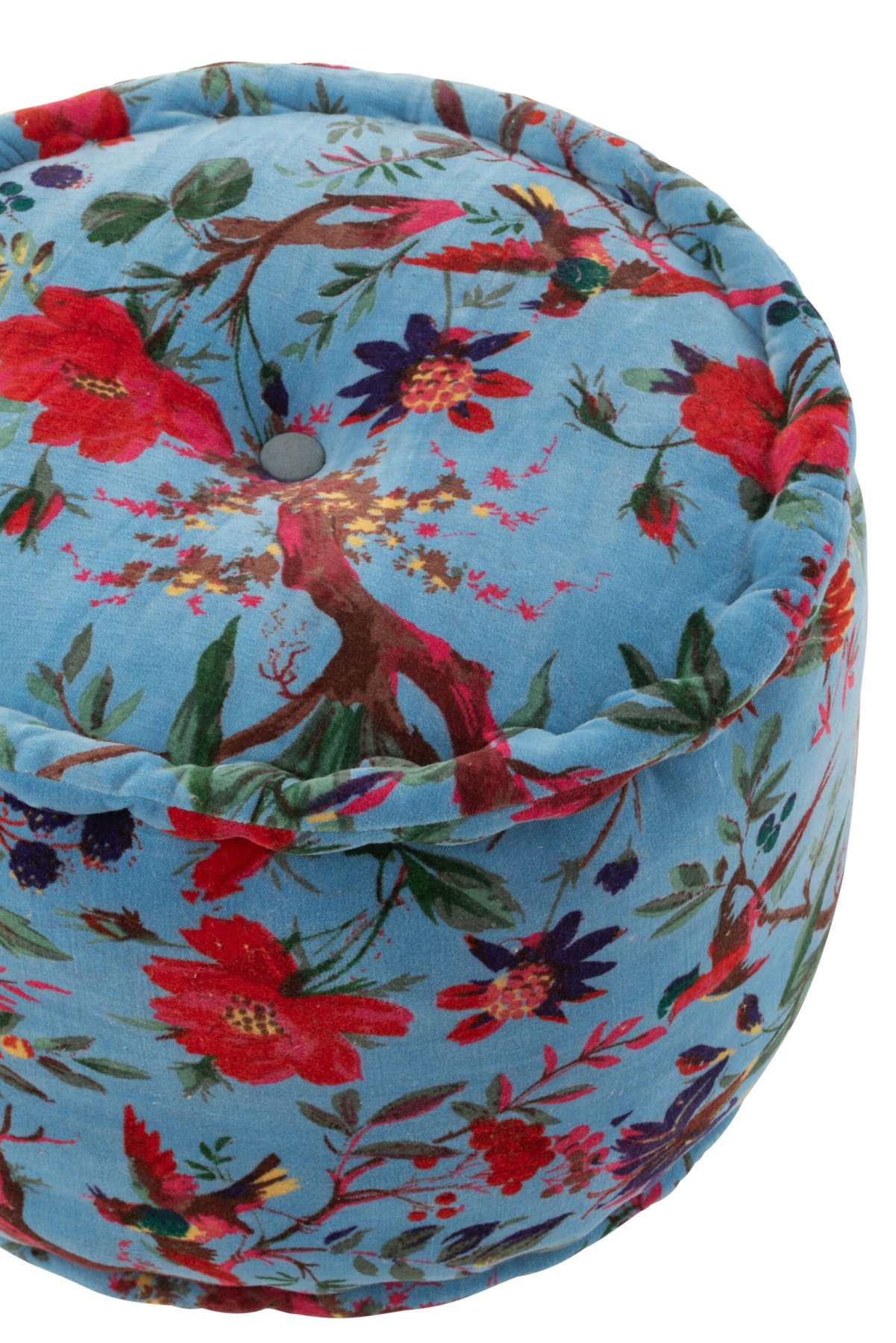 Poef Haudy Katoen Blauw - Afbeelding 2