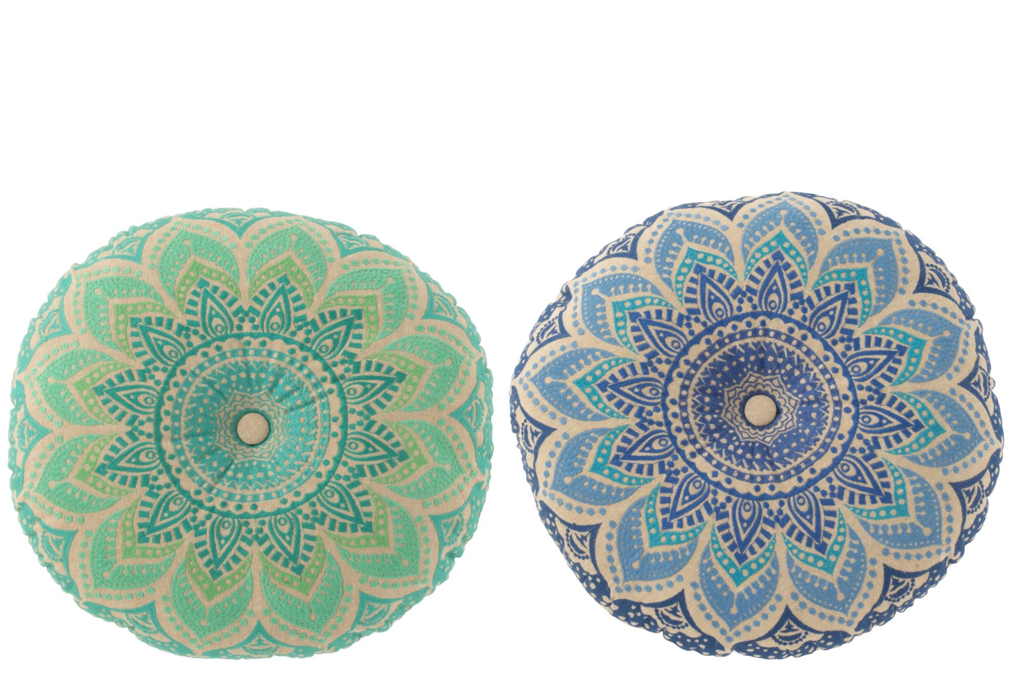 Kussen Kleeldio Blauw 40x40 cm - Set van 2 - Afbeelding 4